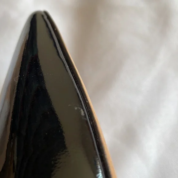 Kate Spade Black with White Trim Accent Patent High Heels Pumps - Picture 8 of 15